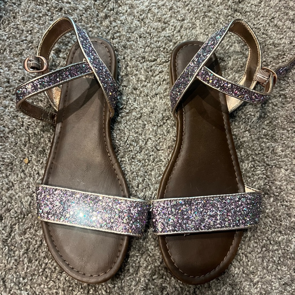 Glittery Purple Sandals